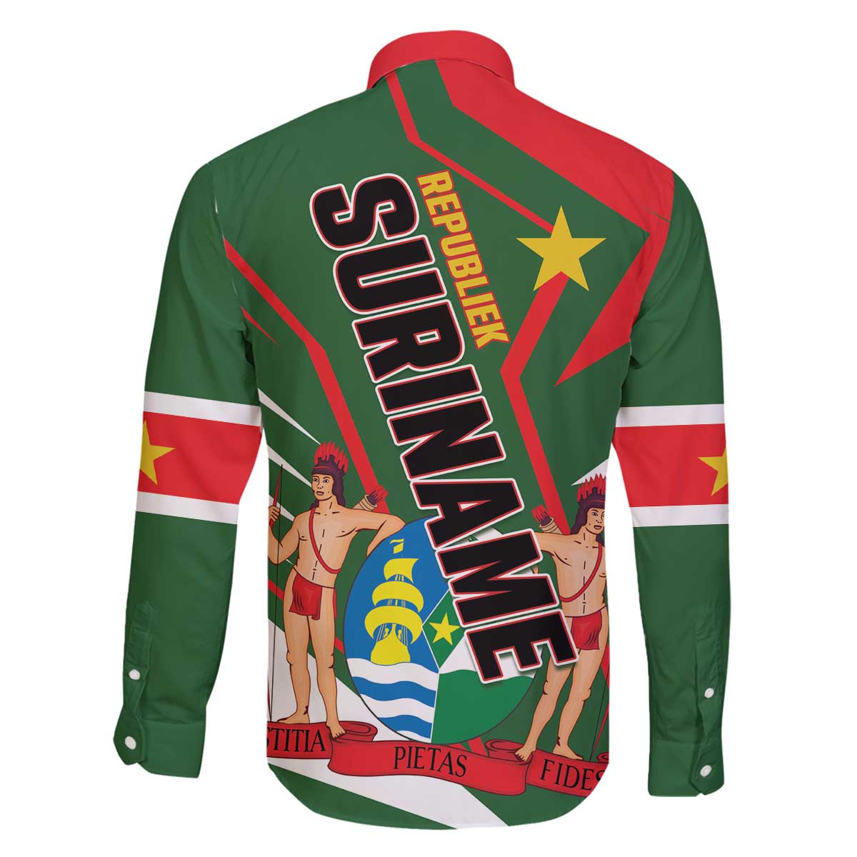 Republiek Suriname Family Matching Off The Shoulder Long Sleeve Dress and Hawaiian Shirt Special Edition - Wonder Print Shop