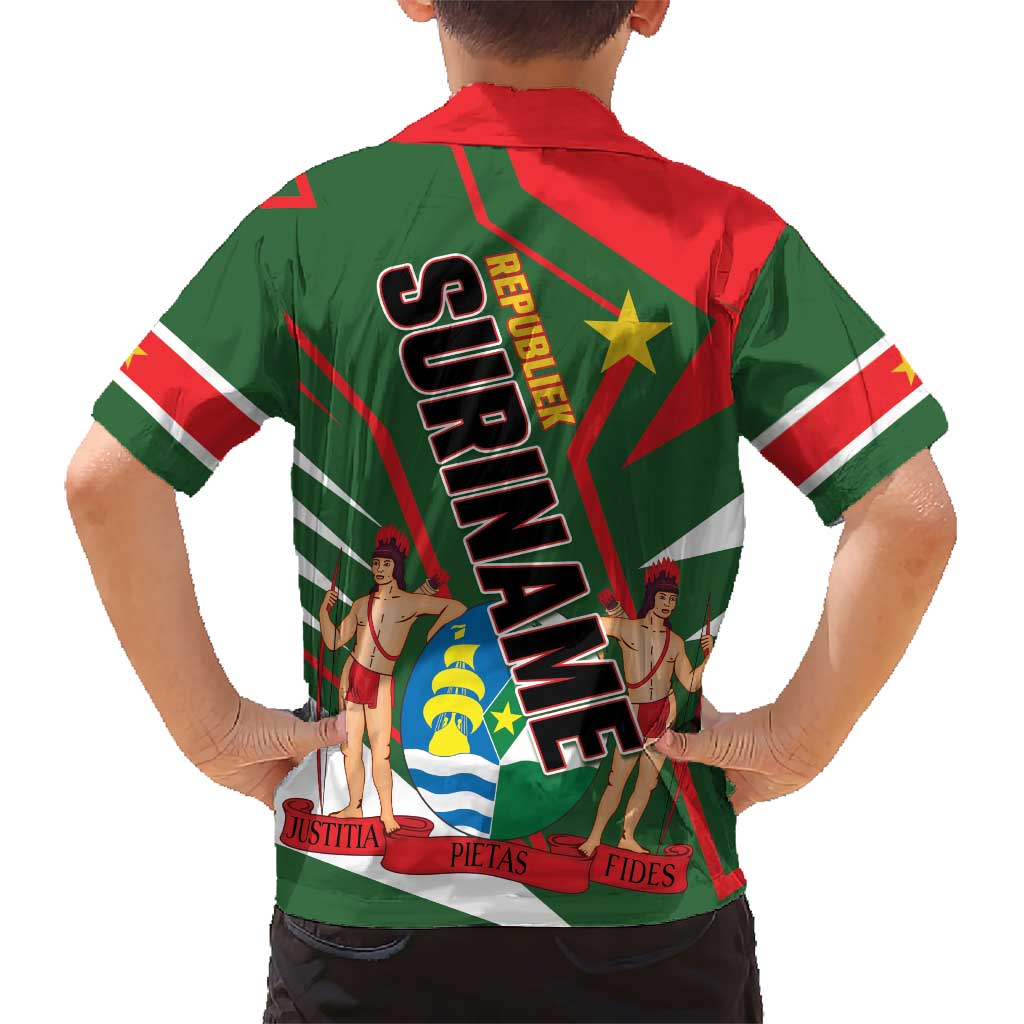 Republiek Suriname Family Matching Off Shoulder Maxi Dress and Hawaiian Shirt Special Edition - Wonder Print Shop
