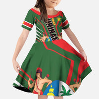Republiek Suriname Family Matching Off Shoulder Maxi Dress and Hawaiian Shirt Special Edition - Wonder Print Shop