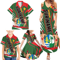 Republiek Suriname Family Matching Summer Maxi Dress and Hawaiian Shirt Special Edition - Wonder Print Shop