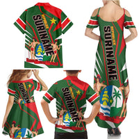 Republiek Suriname Family Matching Summer Maxi Dress and Hawaiian Shirt Special Edition - Wonder Print Shop