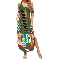 Republiek Suriname Family Matching Summer Maxi Dress and Hawaiian Shirt Special Edition - Wonder Print Shop