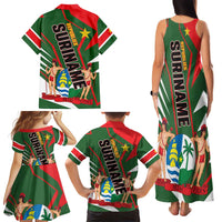 Republiek Suriname Family Matching Tank Maxi Dress and Hawaiian Shirt Special Edition - Wonder Print Shop