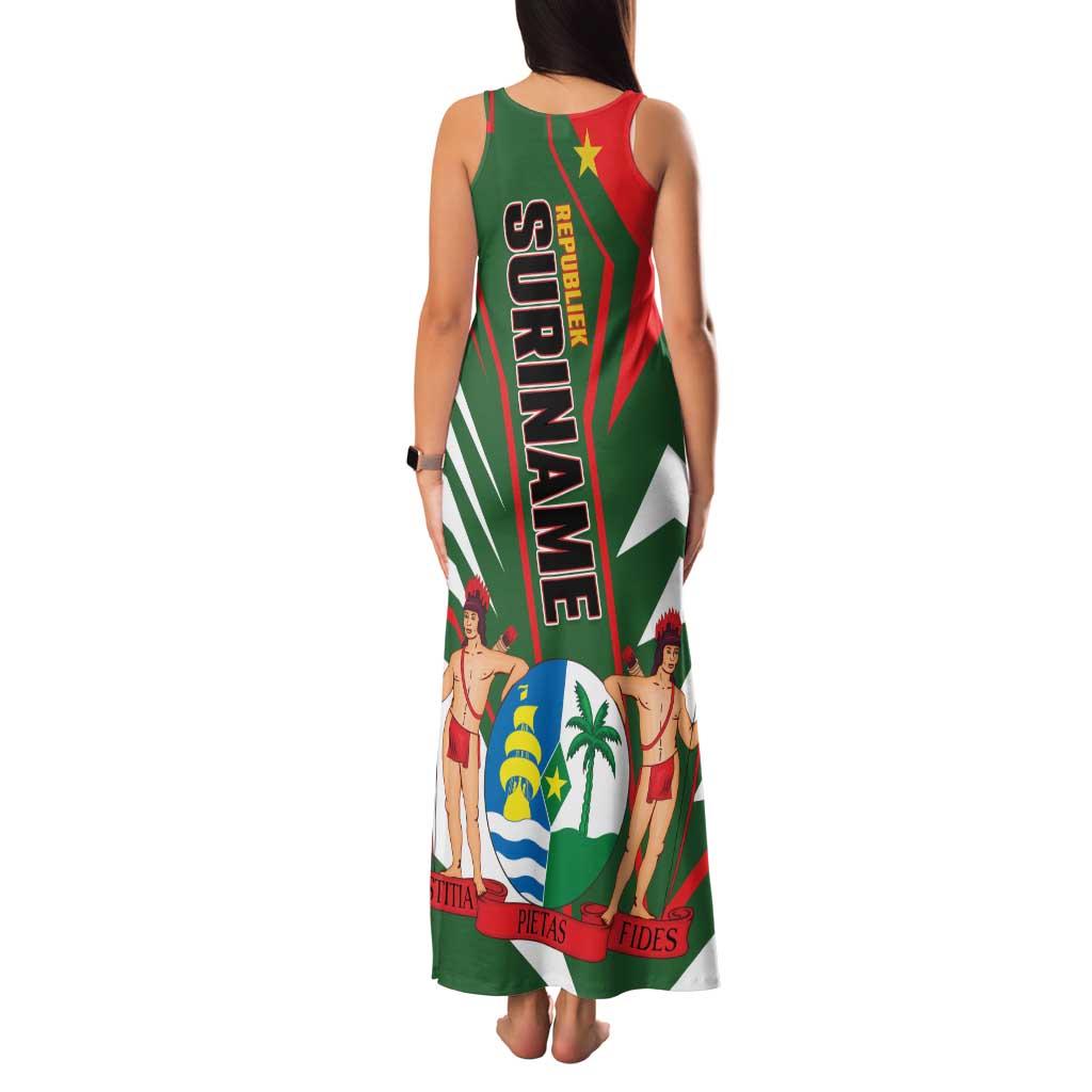 Republiek Suriname Family Matching Tank Maxi Dress and Hawaiian Shirt Special Edition - Wonder Print Shop