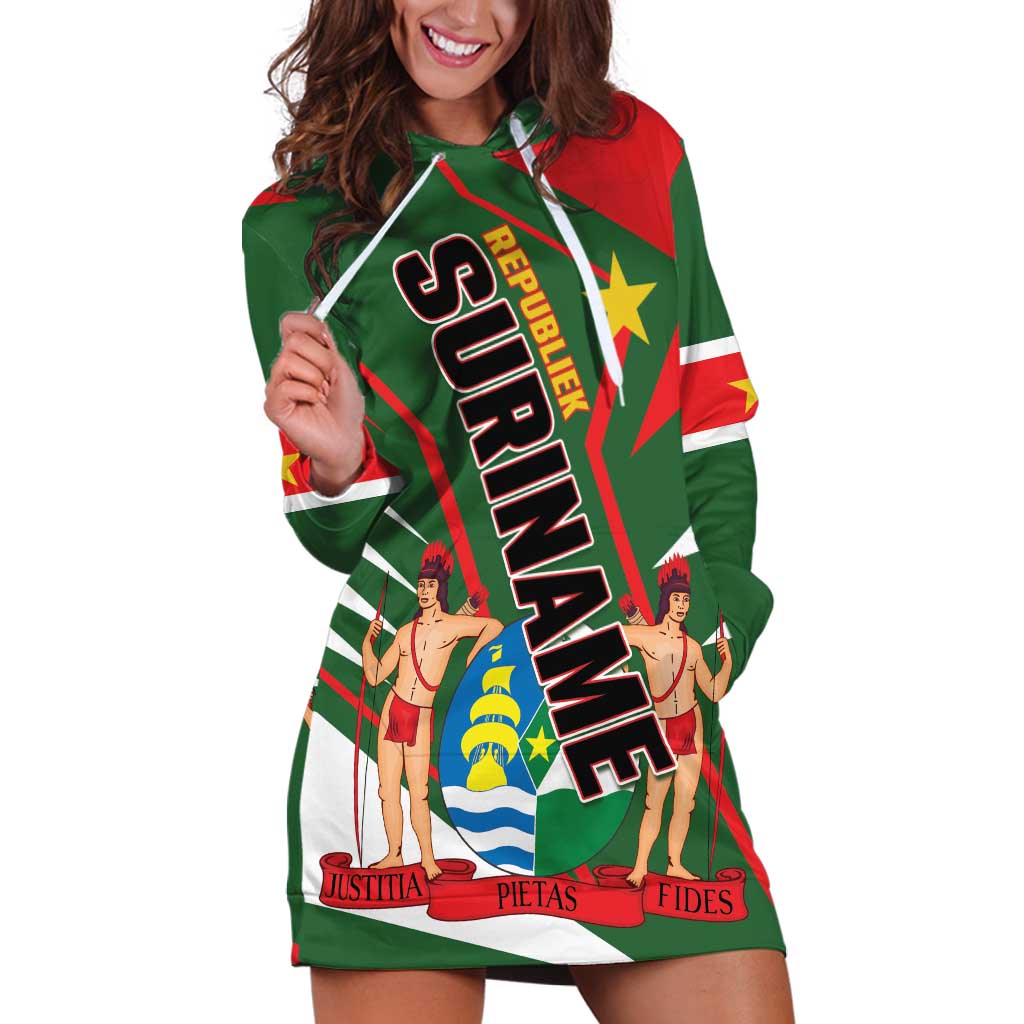 Republiek Suriname Hoodie Dress Special Edition - Wonder Print Shop