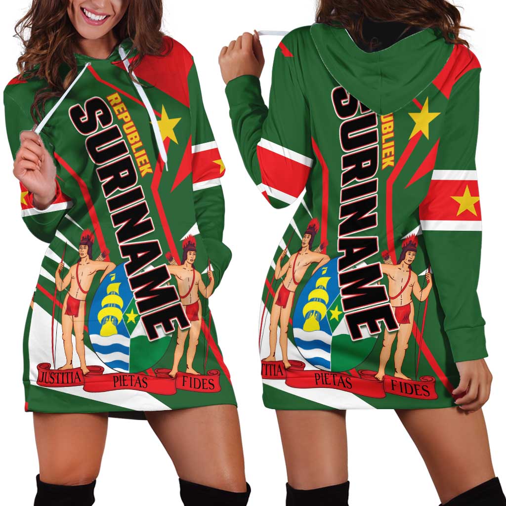 Republiek Suriname Hoodie Dress Special Edition - Wonder Print Shop