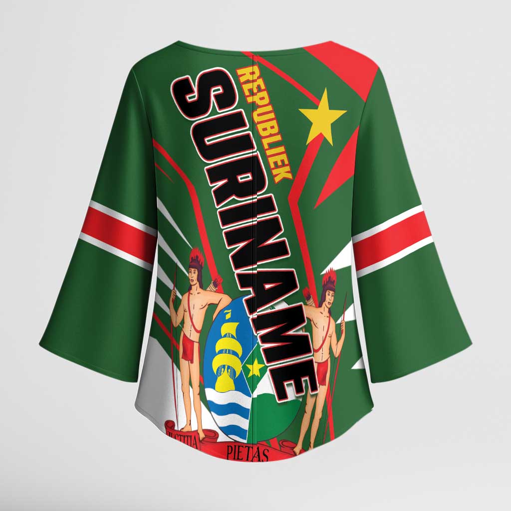 Republiek Suriname Kimono Sleeve Blouse Special Edition - Wonder Print Shop