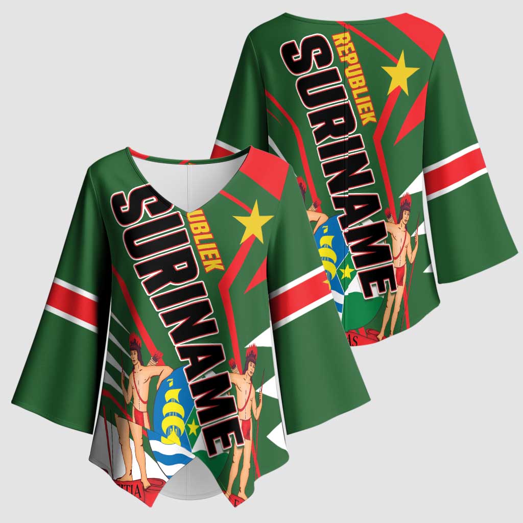 Republiek Suriname Kimono Sleeve Blouse Special Edition - Wonder Print Shop