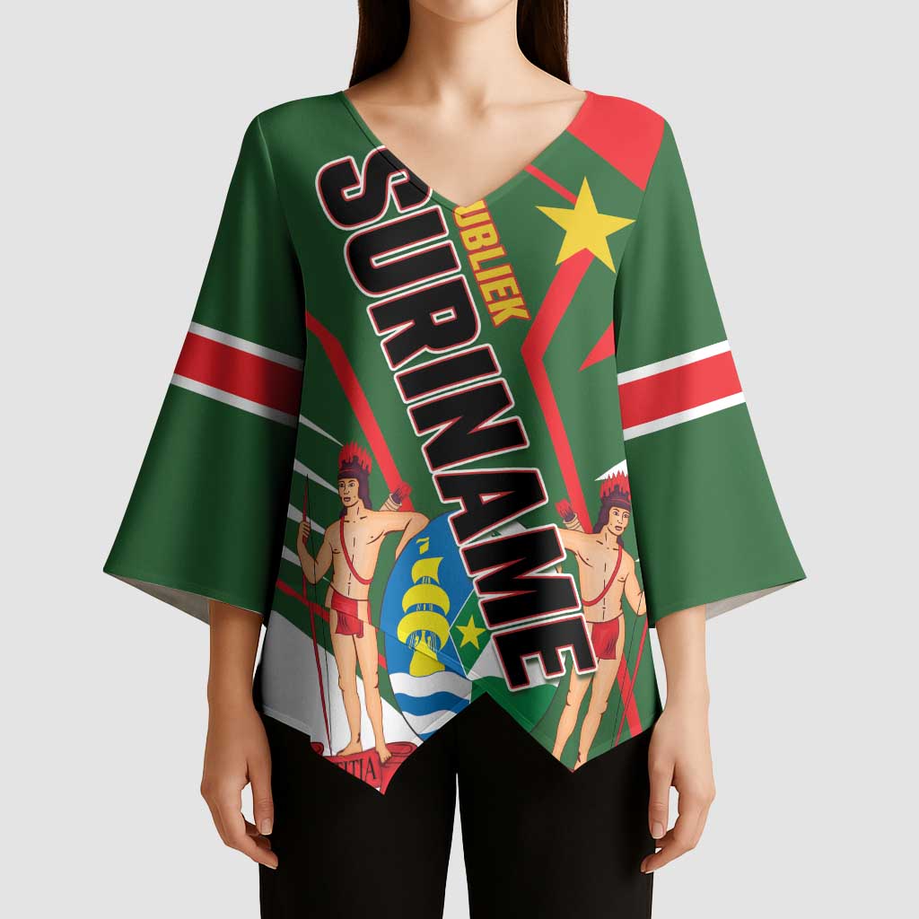 Republiek Suriname Kimono Sleeve Blouse Special Edition - Wonder Print Shop