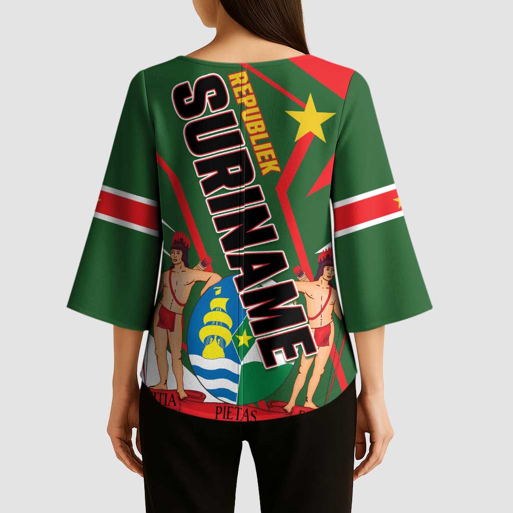Republiek Suriname Kimono Sleeve Blouse Special Edition - Wonder Print Shop
