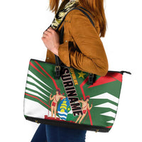 Republiek Suriname Leather Tote Bag Special Edition - Wonder Print Shop