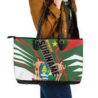 Republiek Suriname Leather Tote Bag Special Edition - Wonder Print Shop