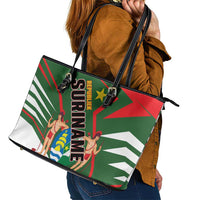 Republiek Suriname Leather Tote Bag Special Edition - Wonder Print Shop