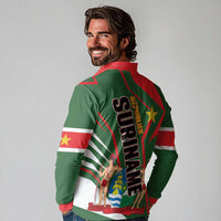 Republiek Suriname Long Sleeve Polo Shirt Special Edition - Wonder Print Shop