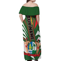 Republiek Suriname Off Shoulder Maxi Dress Special Edition - Wonder Print Shop