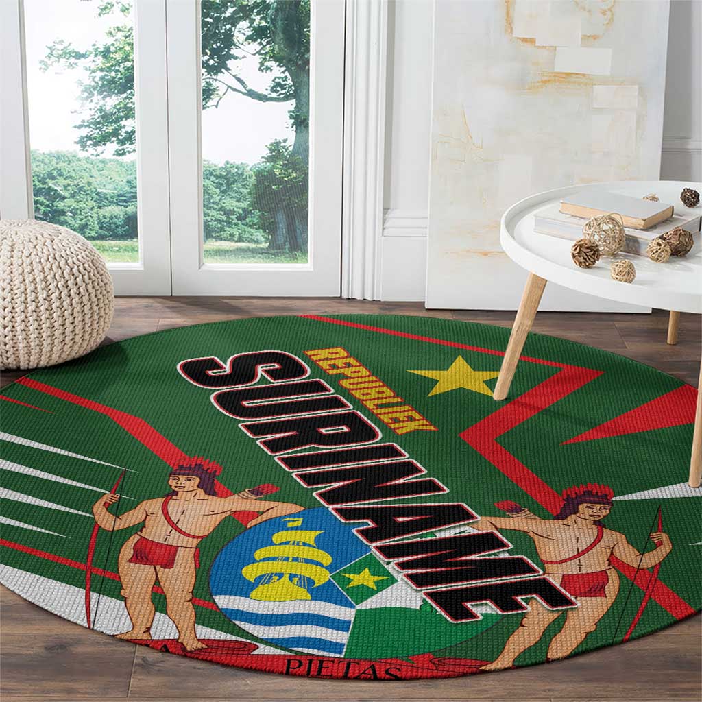 Republiek Suriname Round Carpet Special Edition - Wonder Print Shop