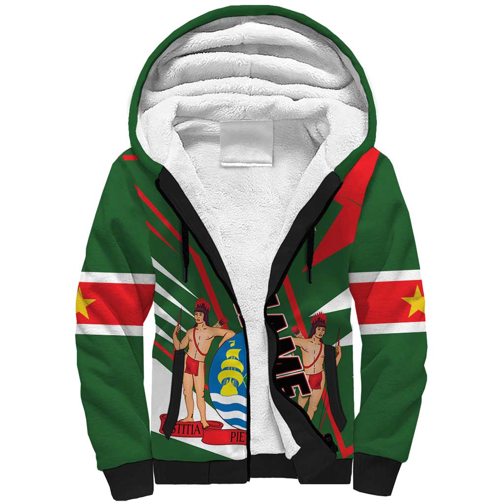 Republiek Suriname Sherpa Hoodie Special Edition - Wonder Print Shop