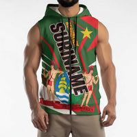 Republiek Suriname Sleeveless Zip Hoodie Special Edition - Wonder Print Shop