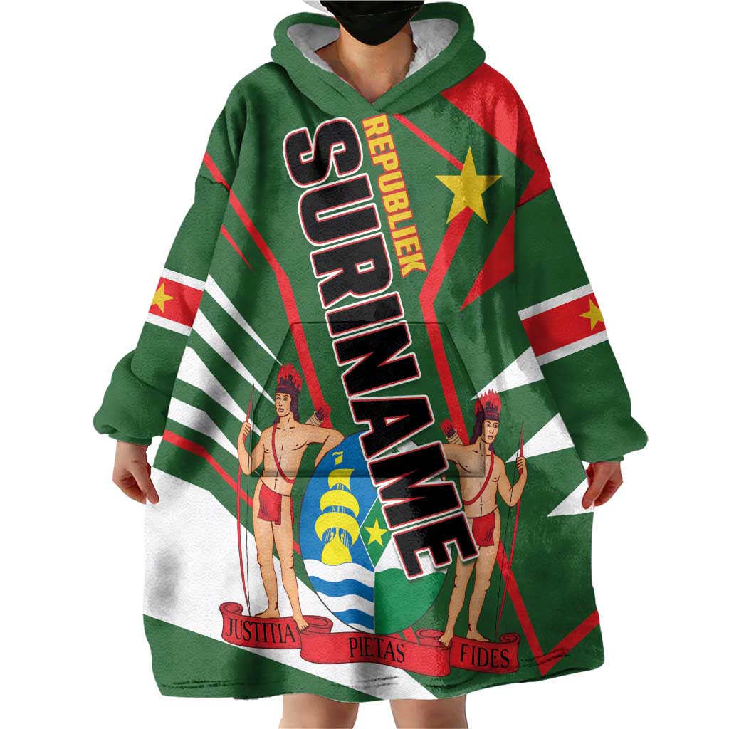 Republiek Suriname Wearable Blanket Hoodie Special Edition - Wonder Print Shop
