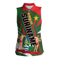 Republiek Suriname Women Sleeveless Polo Shirt Special Edition - Wonder Print Shop
