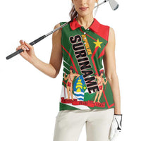 Republiek Suriname Women Sleeveless Polo Shirt Special Edition - Wonder Print Shop