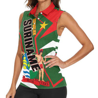 Republiek Suriname Women Sleeveless Polo Shirt Special Edition - Wonder Print Shop