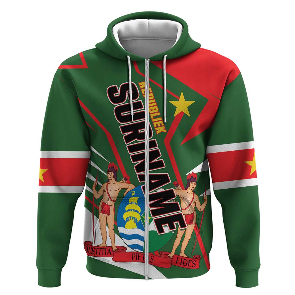 Republiek Suriname Zip Hoodie Special Edition - Wonder Print Shop