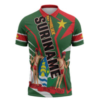 Republiek Suriname Zipper Polo Shirt Special Edition - Wonder Print Shop