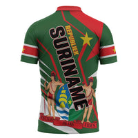 Republiek Suriname Zipper Polo Shirt Special Edition - Wonder Print Shop