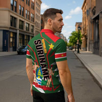 Republiek Suriname Zipper Polo Shirt Special Edition - Wonder Print Shop