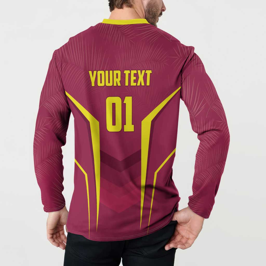 Custom West Indies Cricket Button Sweatshirt Windies Great To Be Back - Wonder Print Shop