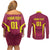 Custom West Indies Cricket Couples Matching Off Shoulder Short Dress and Long Sleeve Button Shirt Windies Great To Be Back - Wonder Print Shop