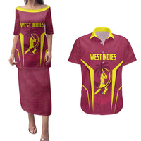 Custom West Indies Cricket Couples Matching Puletasi and Hawaiian Shirt Windies Great To Be Back - Wonder Print Shop