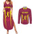 Custom West Indies Cricket Couples Matching Summer Maxi Dress and Long Sleeve Button Shirt Windies Great To Be Back - Wonder Print Shop