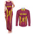 Custom West Indies Cricket Couples Matching Tank Maxi Dress and Long Sleeve Button Shirt Windies Great To Be Back - Wonder Print Shop