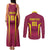 Custom West Indies Cricket Couples Matching Tank Maxi Dress and Long Sleeve Button Shirt Windies Great To Be Back - Wonder Print Shop