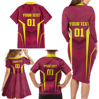 Custom West Indies Cricket Family Matching Long Sleeve Bodycon Dress and Hawaiian Shirt Windies Great To Be Back - Wonder Print Shop