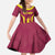 Custom West Indies Cricket Family Matching Off The Shoulder Long Sleeve Dress and Hawaiian Shirt Windies Great To Be Back - Wonder Print Shop