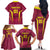 Custom West Indies Cricket Family Matching Off The Shoulder Long Sleeve Dress and Hawaiian Shirt Windies Great To Be Back - Wonder Print Shop