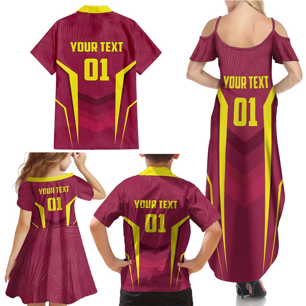 Custom West Indies Cricket Family Matching Summer Maxi Dress and Hawaiian Shirt Windies Great To Be Back - Wonder Print Shop