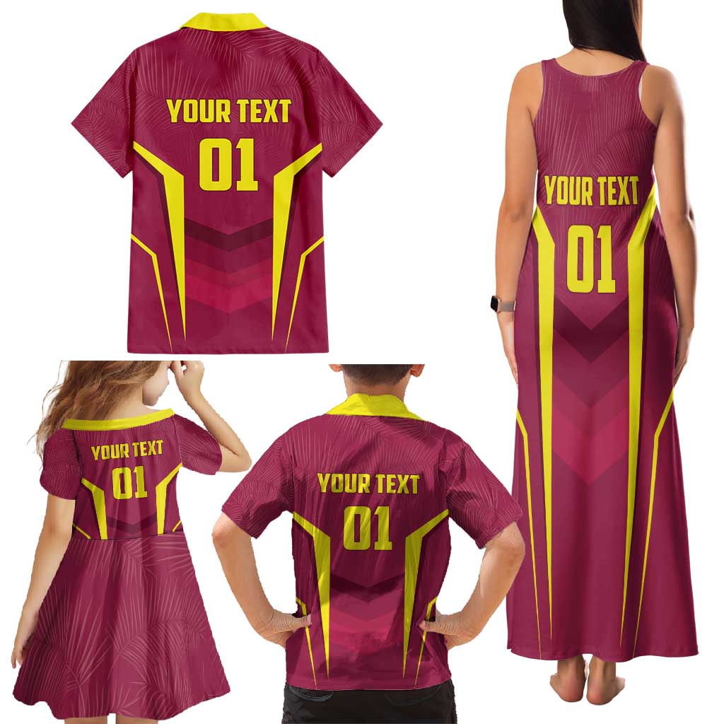 Custom West Indies Cricket Family Matching Tank Maxi Dress and Hawaiian Shirt Windies Great To Be Back - Wonder Print Shop