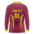 Custom West Indies Cricket Long Sleeve Polo Shirt Windies Great To Be Back - Wonder Print Shop