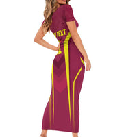Custom West Indies Cricket Short Sleeve Bodycon Dress Windies Great To Be Back - Wonder Print Shop