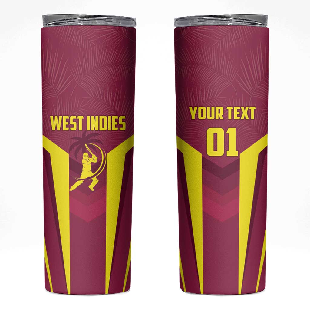 Custom West Indies Cricket Skinny Tumbler Windies Great To Be Back - Wonder Print Shop