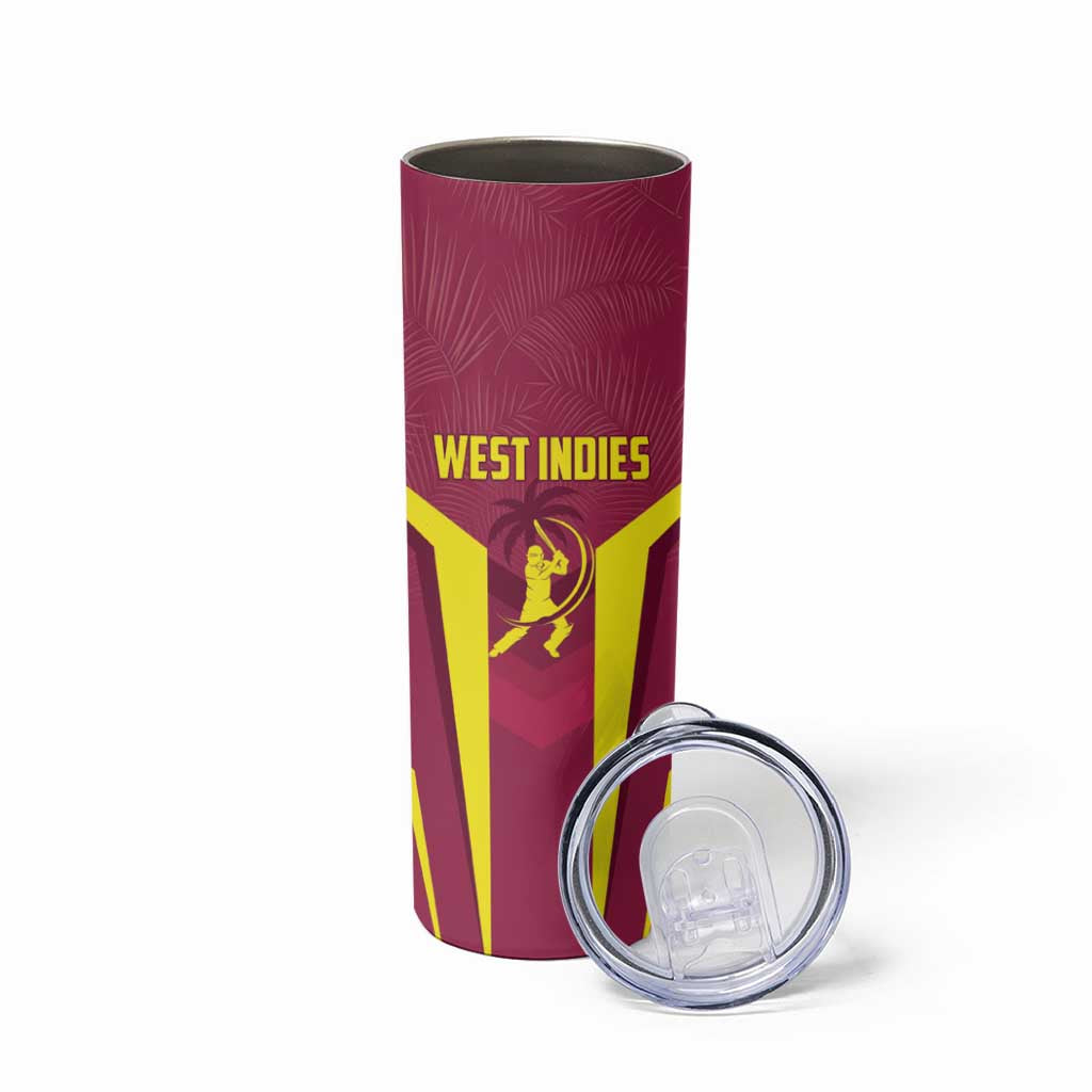 Custom West Indies Cricket Skinny Tumbler Windies Great To Be Back - Wonder Print Shop