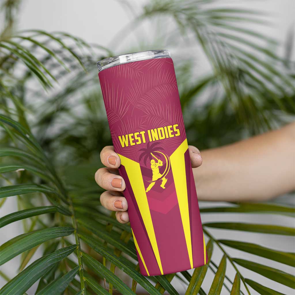 Custom West Indies Cricket Skinny Tumbler Windies Great To Be Back - Wonder Print Shop
