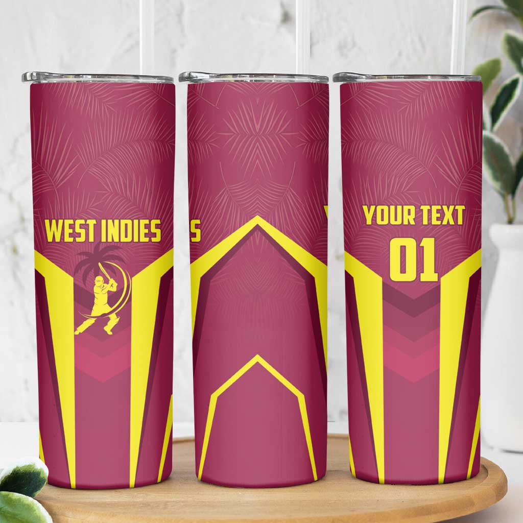 Custom West Indies Cricket Skinny Tumbler Windies Great To Be Back - Wonder Print Shop