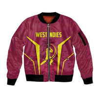 Custom West Indies Cricket Sleeve Zip Bomber Jacket Windies Great To Be Back - Wonder Print Shop