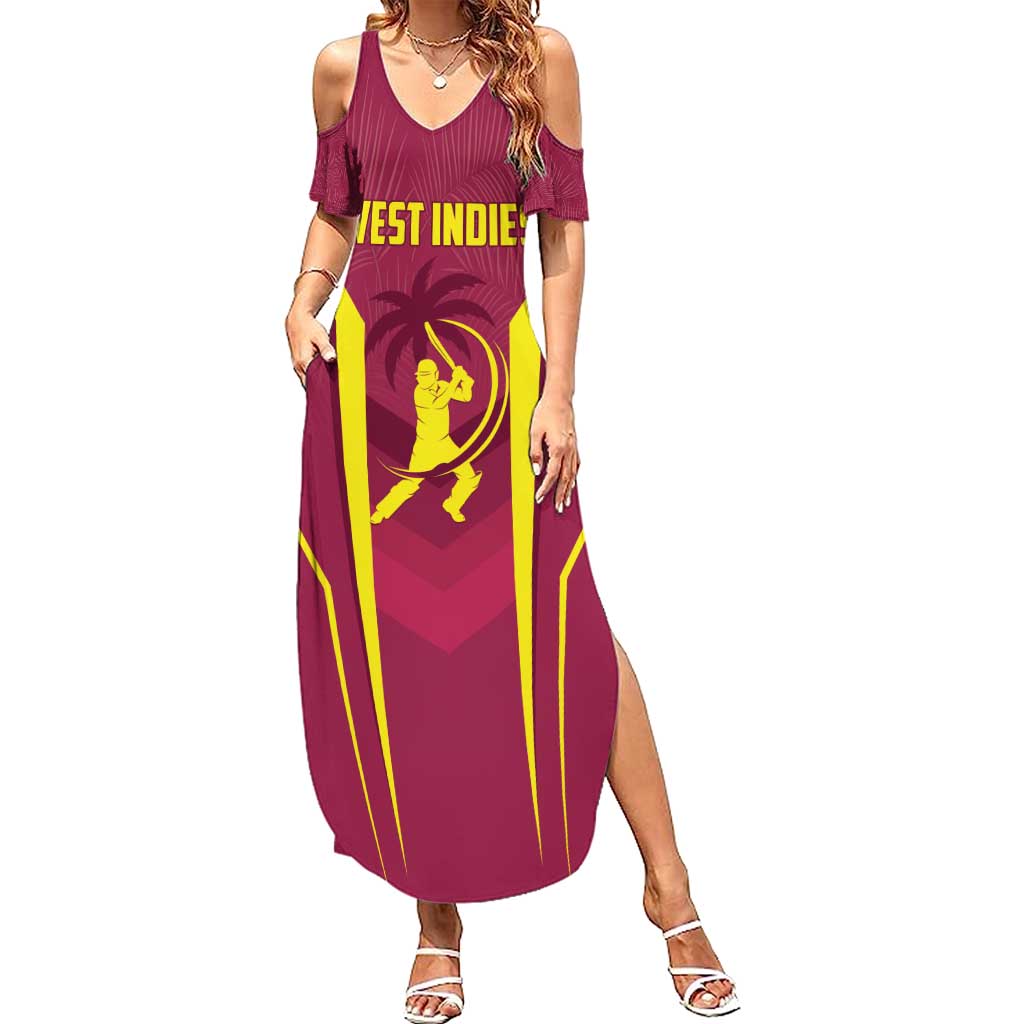 Custom West Indies Cricket Summer Maxi Dress Windies Great To Be Back - Wonder Print Shop
