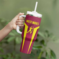 Custom West Indies Cricket Tumbler With Handle Windies Great To Be Back - Wonder Print Shop